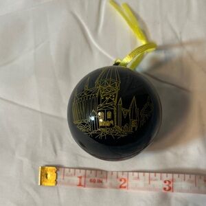 Elegant Black and Gold Holiday Ornament